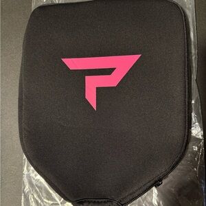 New-Paddletek Black and hot pink Logo Pickleball Paddle Cover